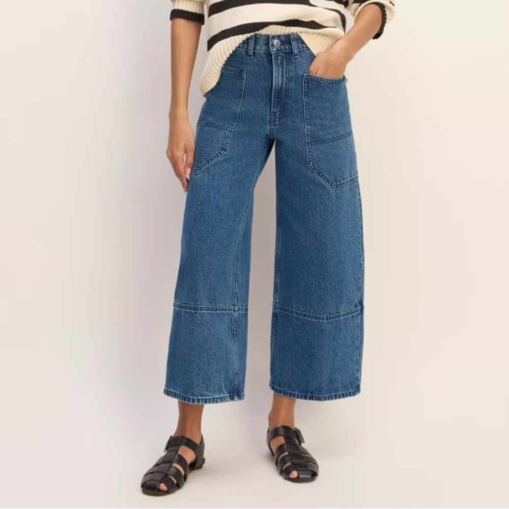 Everlane Gardener Cropped Jean Wide Leg 29 EUC